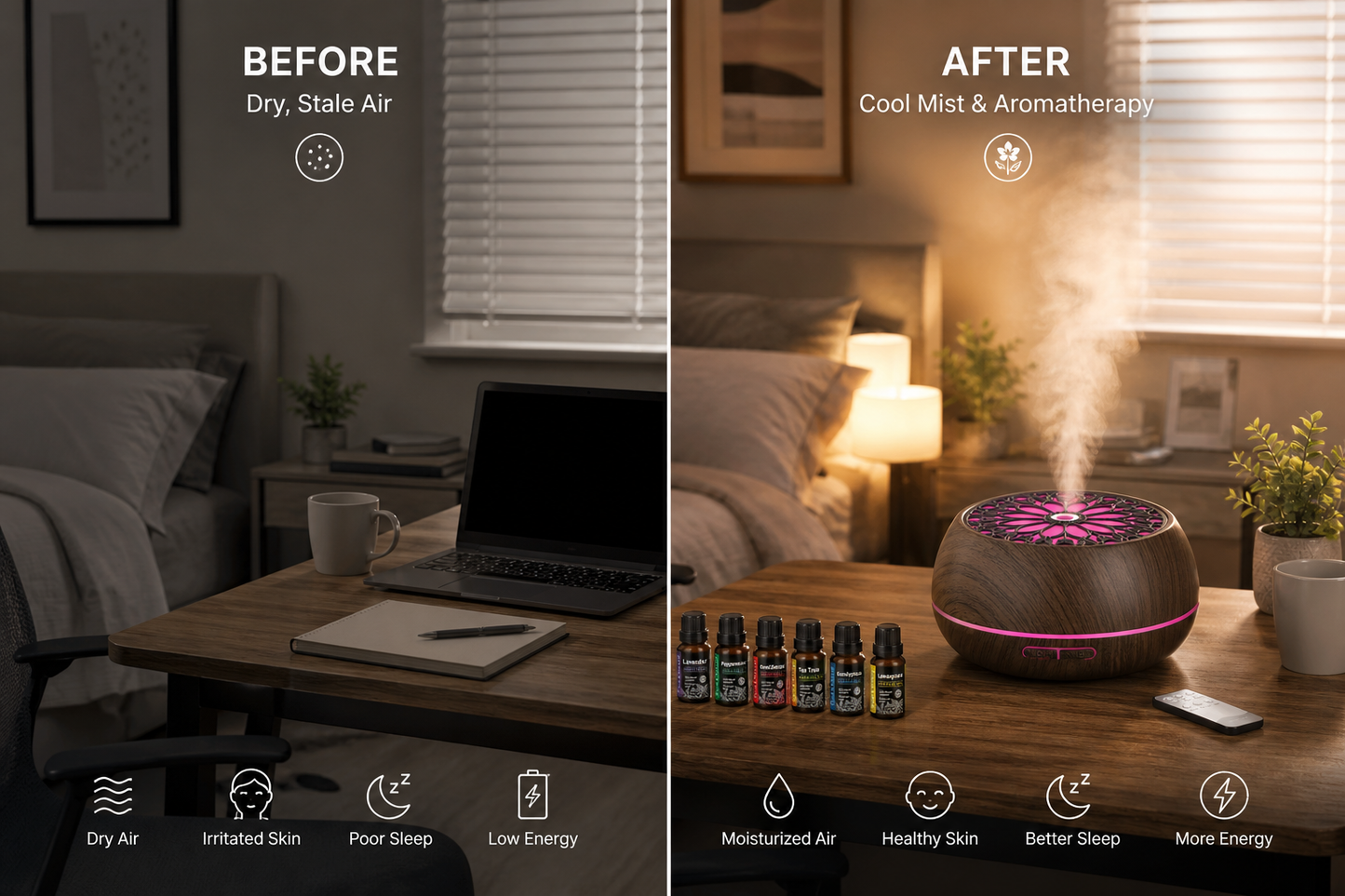 Cool Mist Humidifier & Diffuser